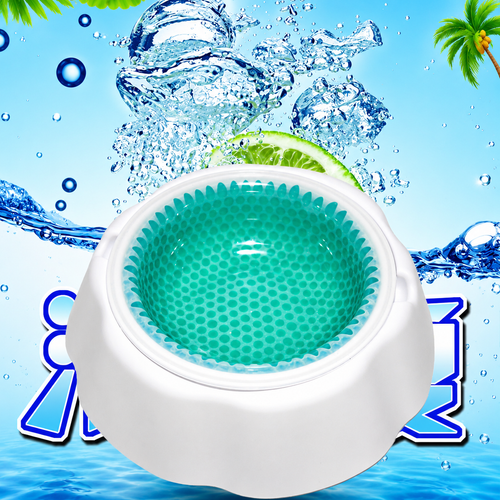 Bebedero Refrescante HidroGel Antivuelcos para Mascotas
